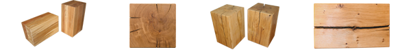 Holzbl&ouml;cke aus Buche und Eiche